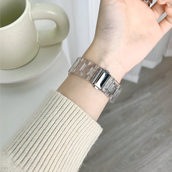 NEW Resin Transparent Strap Band for Apple Watch - Picture 3 of 5